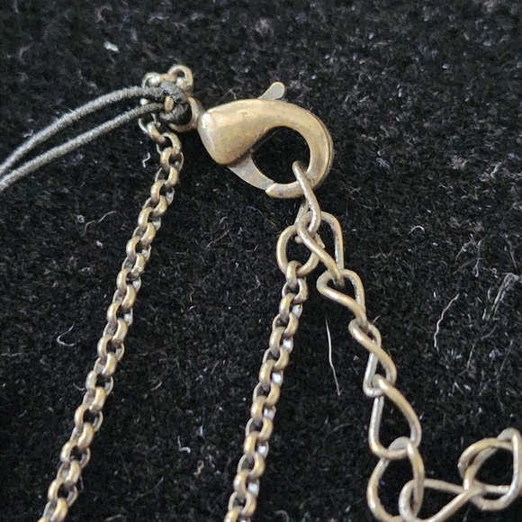 Antique Brass Gold Circle Pendant Cookie Lee Necklace NWT - Picture 9 of 12